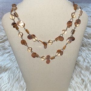 Orange beaded necklace
